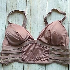 Victoria’s Secret Bralette Womens Strappy Sheer Long Line Bra Size Small